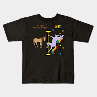 50Th Birthday Rainbow Unicorn 50 Years Old Kids T-Shirt